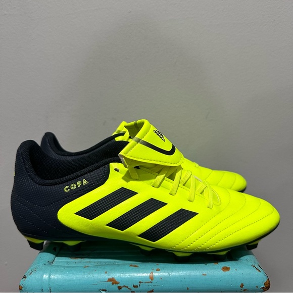 NEW ADIDAS Copa Soccer Cleat Solar Yellow Black Size 7.5 - Picture 3 of 14